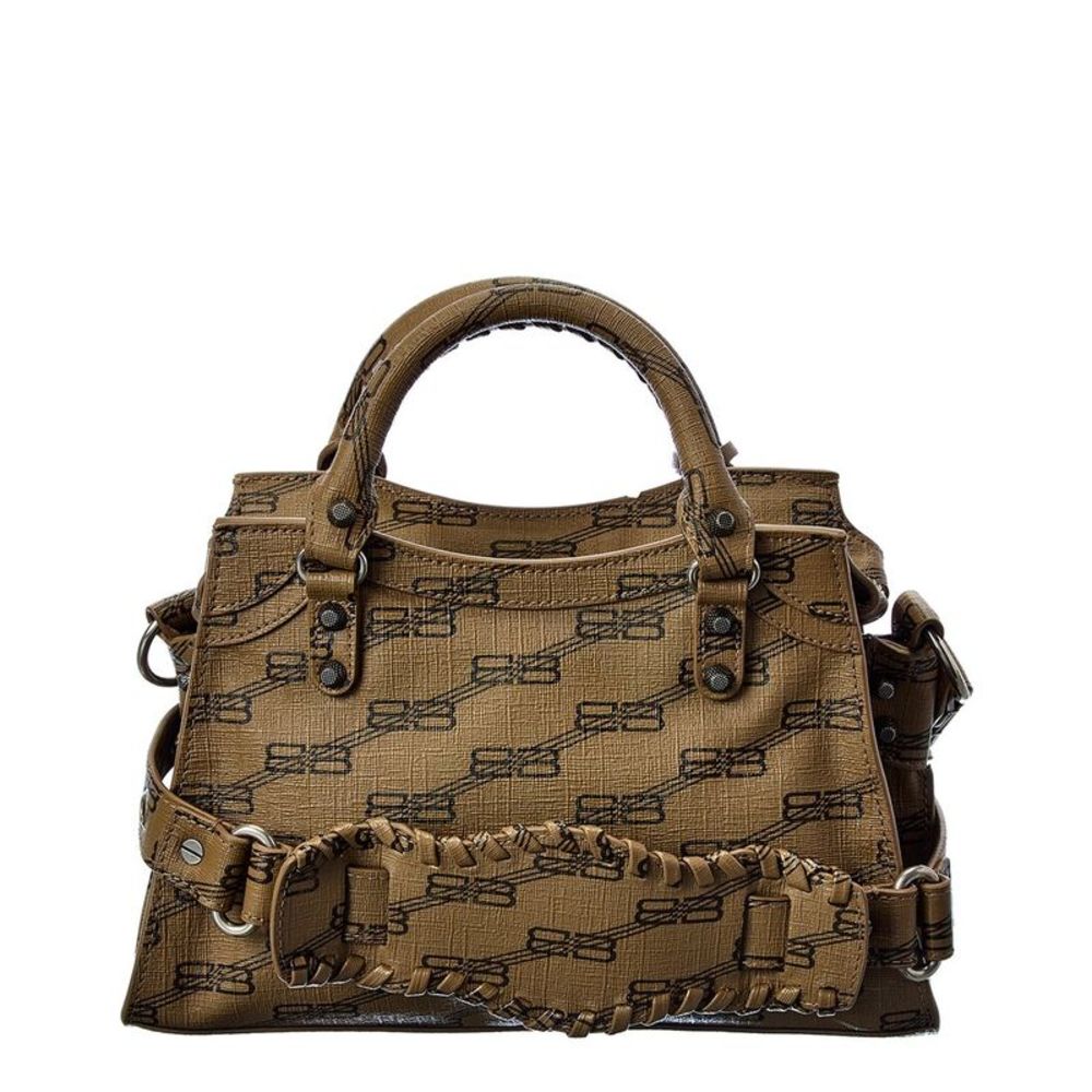Balenciaga Neo Cagole Xs Leather Shoulder Bag, Brown - Picture 2 of 5